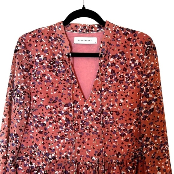 Rino & Pelle Aldona Dress- Long Sleeve Pink Dress- Size 36 - Picture 9 of 15